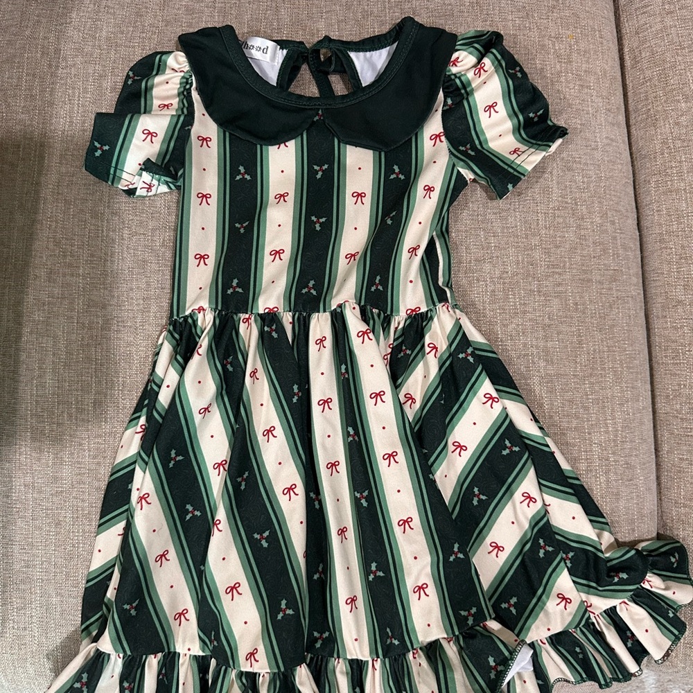 Little Stocking Co Vintage Striped Dress and Sweater